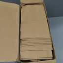 BURVAGY 200Pcs Small Kraft Paper Gift Bags with Handles 5.25x3.25x8.25 Inches Bulk Grocery Retail Party Favor Shopping Bags (Brown)