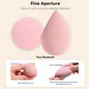 3 x 2PCS Makeup Sponge Set, Makeup Sponges for Foundation Powder Liquid, Cosmetic Sponges for Makeup with Makeup Blender Holder, for Travel Daily Use