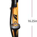 BV Bicycle Pump Durable Bike Floor Pump 17/24 inch Smart Valve Head, 160 psi, Automatically Reversible Presta and Schrader