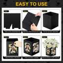12 Pcs Graduation Picture Centerpieces Box For Table, 6/7in Photo Frame Props For Congrats Grad Graduation Party, Table Decoration For Wedding, Birthday, Graduation Decoration(Black)