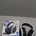 Ozeino 2.4GHz Wireless Gaming Headset for PC, Ps5, Ps4 - Lossless Audio USB & Type-C Ultra Stable Gaming Headphones with Flip Microphone, 40-Hr Battery Gamer Headset for Switch, Laptop, Mobile, Mac (Black and White)