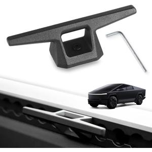 Track Cleat Hook Accessories Compatible with 2023 2024 Tesla Cybertruck L Track Rail,OEM Design Bed Rail Track for L Track, Black