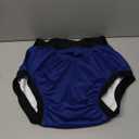 Adult Plastic Diaper Covers Waterproof, Leakproof Rubber Incontinence Pants Washable, High Waist Women Underwear Overnight (Blue, Medium)