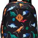 Toddler Backpack for Boys or Girls, Little Kids Backpack for Preschool or Kindergarten (Dinosaur Black, Mini)