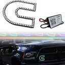 Switchback Multi-Colored C Ring Illuminated LED Emblems RGB Control Compatible with Cummins Dodge Ram 2500 3500 Fender Emblems Bumper Pickup