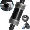 Hoypeyfiy BB-UN26 Square Taper Bottom Bracket 68 * 123/127 / 110mm (Black 1Pcs) (68x110mm) 