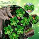 6 Pcs Large Christmas Glitter Flowers Velvet Christmas Magnolia Flowers 10 Inch Large Heads Artificial Poinsettia Picks Stems for Xmas Tree Ornaments Holiday Wedding Party Decor(Green)