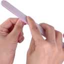 50 Pcs Nail File, Emery Board Nail Files for Acrylic Nails and Natural Nails, 100/180 Grit Double Sided Fingernail File Gel Nail Professional Reusable Washable Manicure Pedicure Kit Set Gray