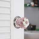 Mipcase Winter Door Knob Covers 2-Pack Soft Cloth Round Door Handle Gloves Indoor Outdoor Door Knob Protector for Cold Weather Comfort and Safety