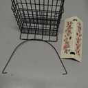 Wild Wings Decorative Metal Suet Cage Feeder for Outdoor Dcor Wild Bird Feeders, 1 Suet Cake Capacity, Hanging Suet Feeder, Black