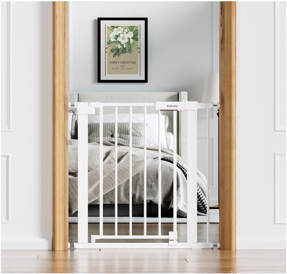 Babelio 26-31 in Narrow Baby Gate for Stairs with Wide Door, PressGuard II