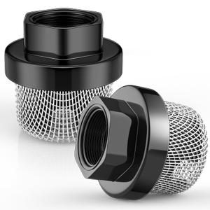Nuanchu 2 Pcs Hose Inlet Strainer Filter Suction Strainer Garden Screen Garden Hose Pump Inlet Sprayer Filter 3/4 7/8 Thread for Sprayer 390 395 495(Inner Diameter, for UN/UNF Standard 3/4)
