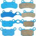 Youxmoto Ceramic Brake Pads Fit for Can-Am Defender HD8 DPS XT CAB MAX 2016 2017 2018 2019 2020 2021, Front and Rear Brake Pads Fit for Can-Am Defender MAX HD10 DPS/PRO HD10 XT Limited 2017-2022