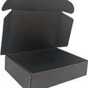 Packaging Boxs 100 Pack 9x6x2'' Small Shipping Boxes, Corrugated Cardboard Mailers for Business, Black