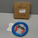 Petest Reflective Tie Out Cable with Crimp Cover for Medium Dogs Up to 60 Pounds, 30 Feet (Red & Blue)