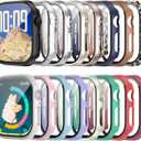 COMMUTER 16 Pack Cases for Apple Watch Series 11/10 46mm Screen Protector, (2025 New) Hard PC Ultra-Thin Protective Face Cover Built-in Tempered Glass Film for iWatch 11/10 46mm