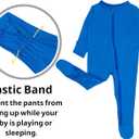 GUISBY Baby Pajamas with Mittens, 2 Way Zipper Long Sleeve Sleepers 3-pack (0-3  Months)