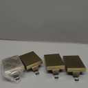 Zonon Christmas Stocking Holders for Mantle Heavy Duty Iron Stocking Hangers Hooks Mantel with Non-Slip Protective Pad, Mantle Garland Hanger for Fireplace Stair Home Shelf Decor(Gold,4 Pcs)