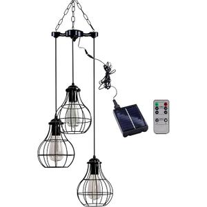 Solar Edison Bulb Chandelier 3Pcs