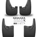 Mud Flaps for Dodge Ram 1500/2500/3500 2009-2018 & Ram 1500 Classic 2019-2024 | Fits with Fender Flares |Front & Rear Splash Guards | 4PCS Set | No Drill Installation | Heavy Duty, Black