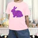 Toddler Easter Shirt: Boys Girls Cute Bunny Tshirt Kids Happy Easter Rabbit Tee Shirts (Pink)