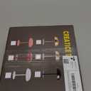 Portable LED Mushroom Table Lamp, 8.46'' Small Cordless Desk Night Light with 5200mAh Rechargeable Battery, Stepless Dimming Lamp with 3 Colors for Bedroom/Bar/Coffee Shop (Silver)