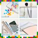 6 Packs Mesh Toy Zipper Storage Bags Sets Storage Organizer with Pockets Portable Handle for Office