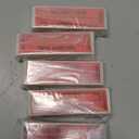 100pcs 100% Total Transfer Tamper Evident Security Stickers/Labels/Seals (Red, 1 x 3.35 Inches, Serial Numbers)