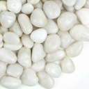 White Pebbles for Indoor Plants, 1-2Inch Natural River Rocks for Aquarium, High Polished Decorative Stones for Vase Filler Fish Tank Landscaping Garden