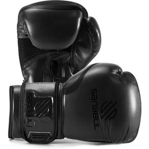 Essential Gel Boxing Gloves for Men & Women, Kickboxing MMA, Muay Thai Gloves and Heavy Bag Training Punching & Sparring