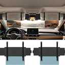 Veharvim Sun Visor Extender for Car (Polarized, UV400, PC Lens, 2 Side Sunshade), Car Visor Extender Sun Blocker, Visor Extender Attachment, AntiGlare for Safe Driving