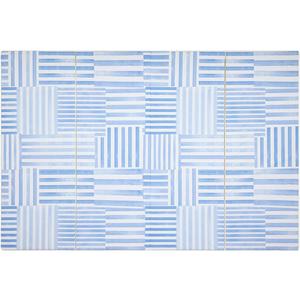 House of Noa Foldable Baby Tumbling Mat  Foldable Kids Play Mat | Durable, Stylish, and Cushioned Design (5' x 7.5', French Blue)