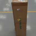 7.5FT Pre-Decorated Holiday Christmas Tree for Home, Office, Party Decoration, Partially Flocked Design, Pine Cones, Metal Hinges & Base - Green/White (Regular Warm, 7.5FT)