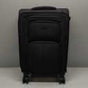 LOVEVOOK Carry On Luggage 22x14x9 Airline Approved, 22 Inch Softside Suitcases with Spinner Wheels, Lightweight Carry-on Suitcase with TSA Lock for Women Men, Large Luggage for Travel Business Trip (Black)