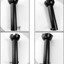 2 Pcs 6 inch Ceiling Fan Downrod with Ball Head,1-inch OD Ceiling Fan Extension Rod,Non-Threaded Universal Downrod for CeilingFan With Hanger Pin Suitable for a Wide Range of Fans