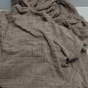 Stretchable, non-slip, washable sofa covers with embossed lines (XL Sofa, Brown)