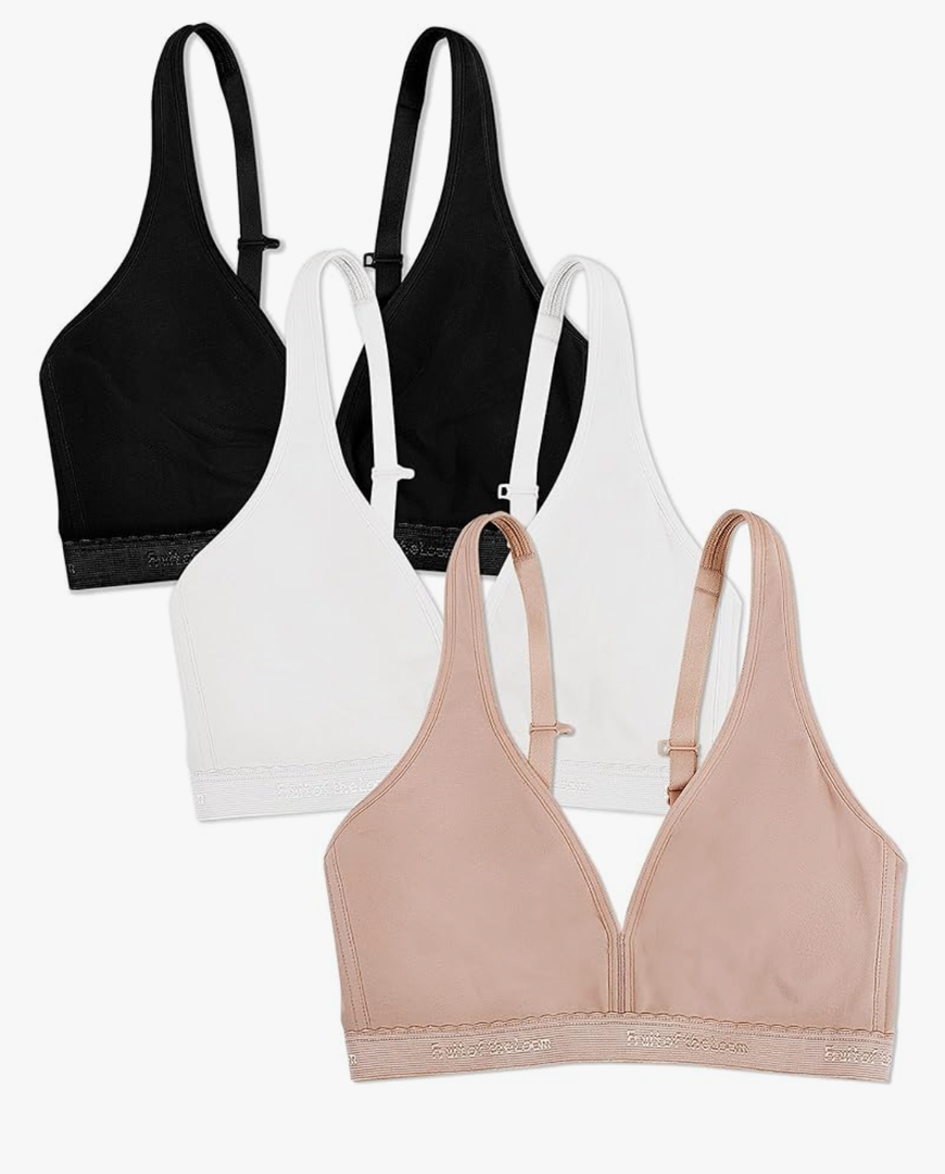 Fruit of the Loom Women's Wirefree Cotton Bralette M
