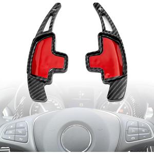 Car Shift Paddle Extension Compatible for Benz A B C CLA CLS E G GL GLA GLC GLE GLS S SL Class Steering Wheel Paddle Shifter Extended Cover Trim Accessories
