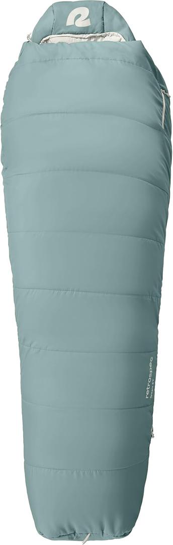 Retrospec Dream 5° Sleeping Bag - Mummy Sleeping Bag for Camping, Insulated Cold Weather Sleeping Bag Lightweight Stuff Sack, Water-Resistant and Adjustable Draw Cords Adult Sleeping Bag
 (Sprucestone)
