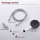 Shower Heads With Hoses,Detachable 3 Spray Mode High Pressure Showerhead With Handheld Cpray Combo Bathroom (Chrome)