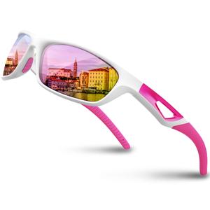 RIVBOS Polarized Sports Sunglasses Driving Sun Glasses Shades for Men Women Tr90 Frame for Cycling Fishing Running RB831