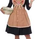 California Costumes Women's Gingerbread Apron - Adult Costume Adult Costume, Tan, One Size