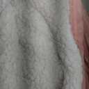 Electric Blanket Full Heated Blanket Full Size Striped Flannel & Thick Sherpa, 5 Heat Settings & 10 Hour Auto Off with FCC/ETL Certified, Overheat Protection & Machine Washable, Pink 72"x84"