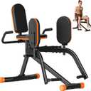 HXD-ERGO Hip Abductor Machine for Home Gym, 6-Level Glute Machine & Thigh Workout Equipment, Booty Builder with Plush Padding, Compact Leg Exercise Euipment for Women & Men (Orange( Only Abduction))