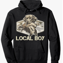 Camo Southern Local Boy Duck Hunting Black Lab Outdoor Men Pullover Hoodie, Large