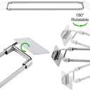 Yaocom 4 Pcs Rv Refrigerator Bars 12.44"-22.63" Adjustable Stainless Steel RV Fridge Tension Rods Refrigerator Accessories Extendable Food and Drink Stabilizers Prevent Messy Spills During Travel