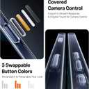 TORRAS Shockproof for iPhone 17 Pro Max Case with Camera Control Button, [12FT Military Grade Drop Protection] Soft Touch & Transparent Slim 17 Pro Max Case with DIY Buttons, Crystal Clear