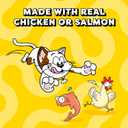 Temptations Creamy Puree Squeezable Lickable Cat Treats, Wet Cat Treats with Salmon and Chicken Variety Pack, 0.42 oz. Tubes, 16 Count (EXP 09/27/27)