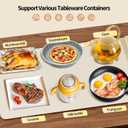 Food Warming Mat,Upgrade Fast Full-Surface Heating Mat, Electric Warming Tray with 6 Temperature and 6HoursTimer, Portable Rollable Food Warmer Perfect For Parties Buffet and Home Dinners (White)