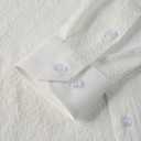 Beninos Men's Wrinkle Free Dress Shirts Slim Fit Long Sleeve Casual Button Down Shirt (White, S)